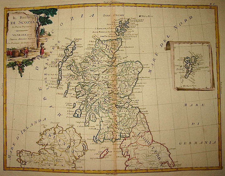 Zatta Antonio (1722-1804) Il Regno di Scozia 1776 Venezia
